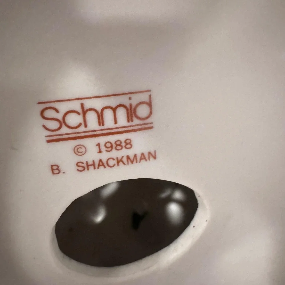 Schmid B Shackman 1988 Ceramic Light Up Christmas Tree ‎ SceneEUC Vintage